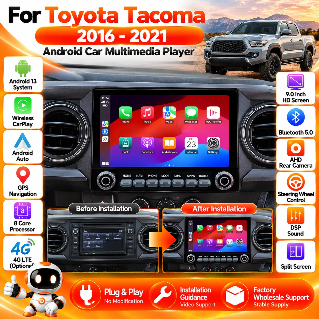 Android 13 Multimedia Car Radio 9
