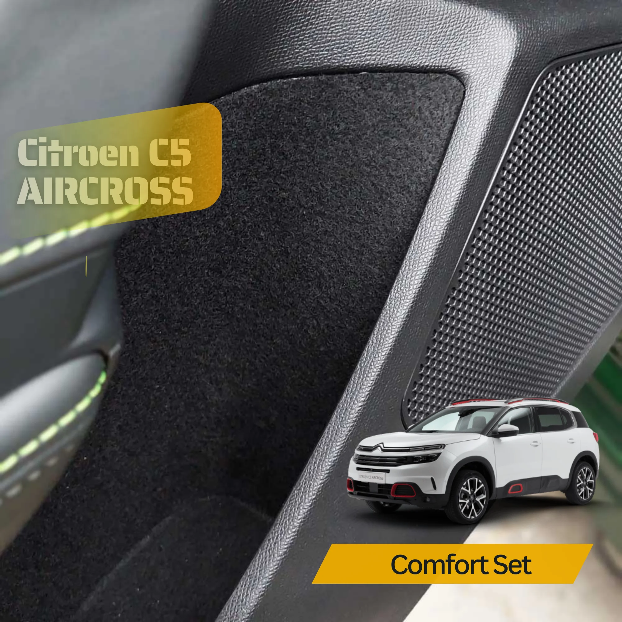 Comfort Set for Citroen C5 Aircross-Fabric coating for esya Sounds-Laser