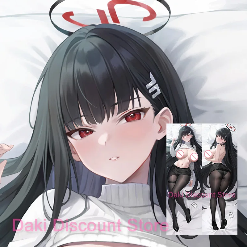 Dakimakura Tsukatsuki Rio Blue Archive Anime Double Sided Print Life Size Body Pillow Cover Pillowcase