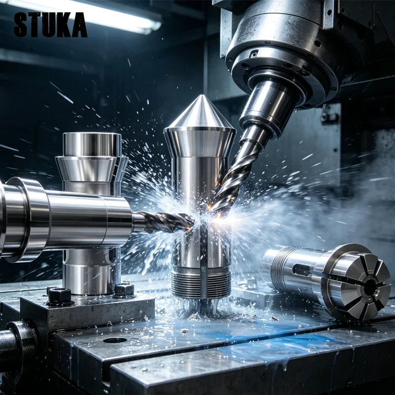 Stuka Hexagon Collet For Hole BO325 Tsugami Headstock Swiss Type Automatic Lathe Chuck Tungsten Carbide Guide Bush