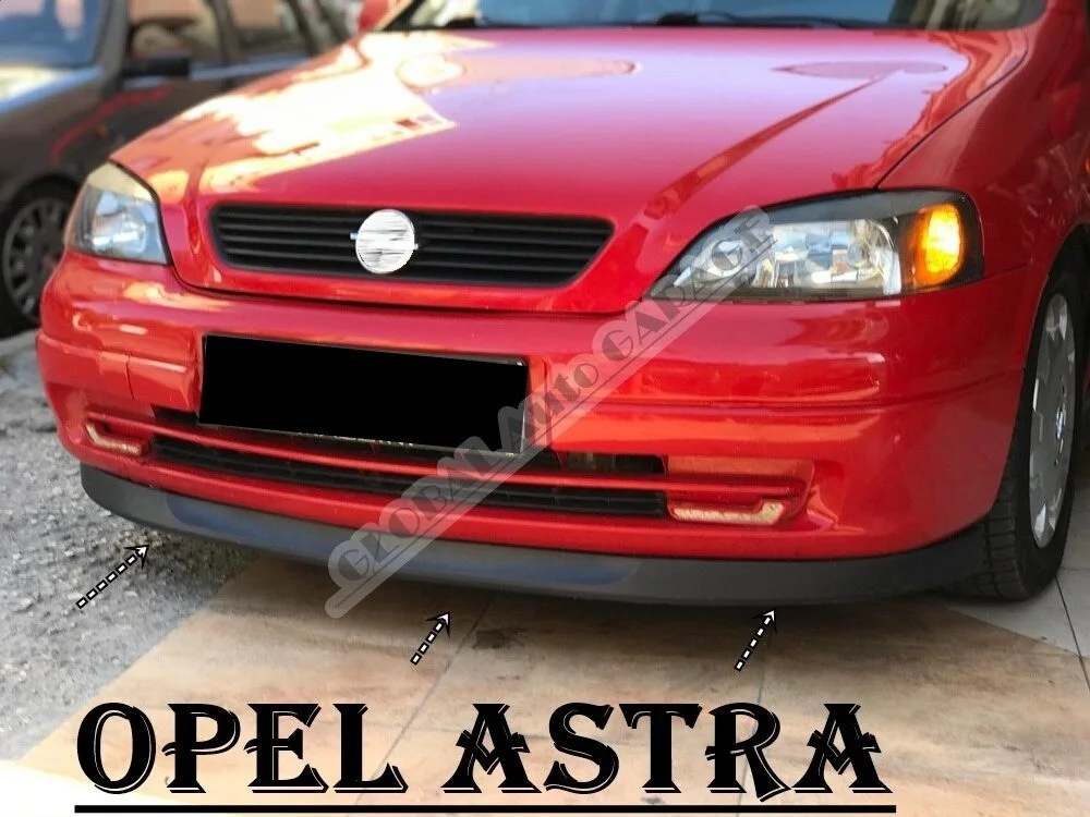 For Opel Astra Front Bumper Attachment Lip 2001-2010 Black Splitter Diffuser Universal Spoiler Bumper Mud Flaps Sport