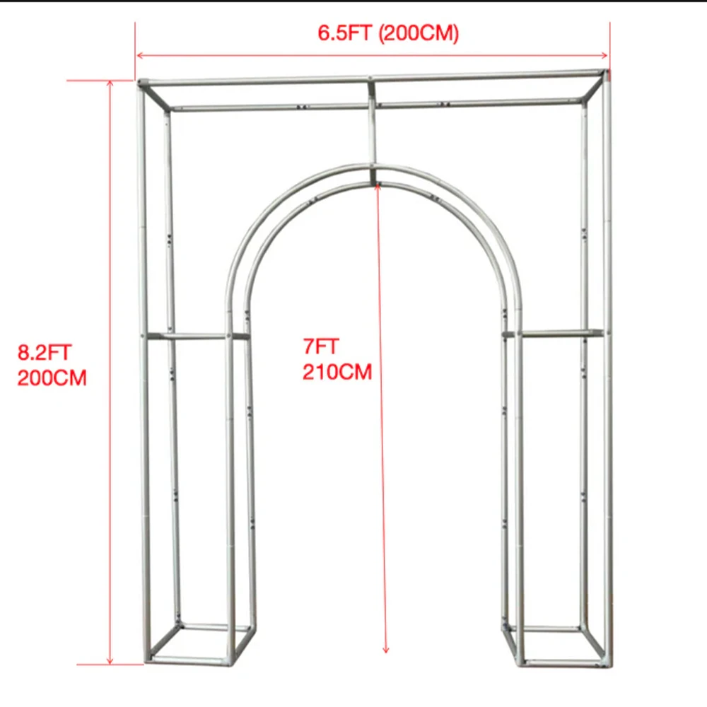 3D Wedding Arch Open Door Backdrop Stand Arch Wall For Birthday, Baby Shower, Wedding,Party Decoration, Balloon Decoration