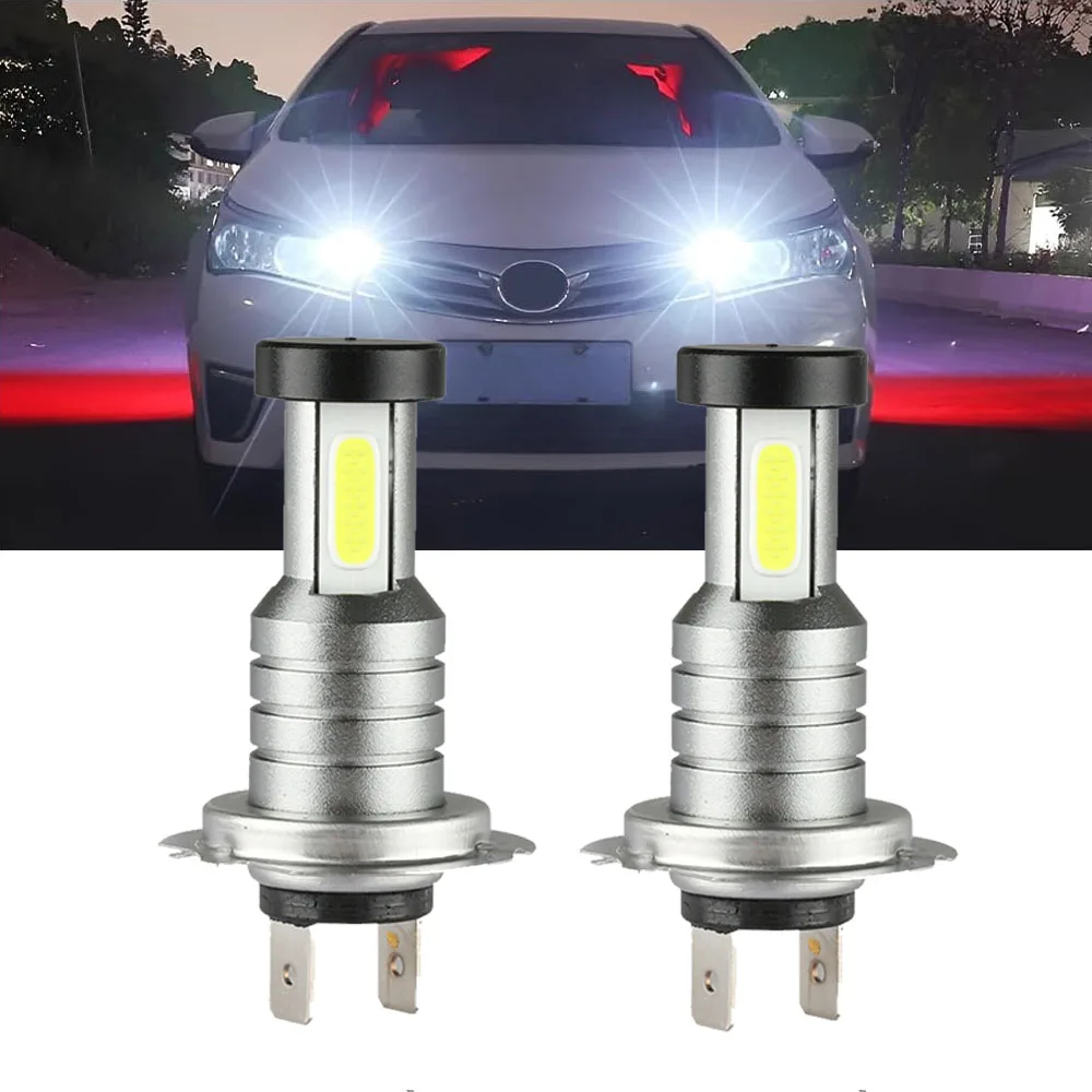 6000K White H7 LED Headlight Bulb High/Low Beam 55W H7 Car Automobile Led Bulbs For BMW E46 E90 F10 E87 E60 E61 F11 F31
