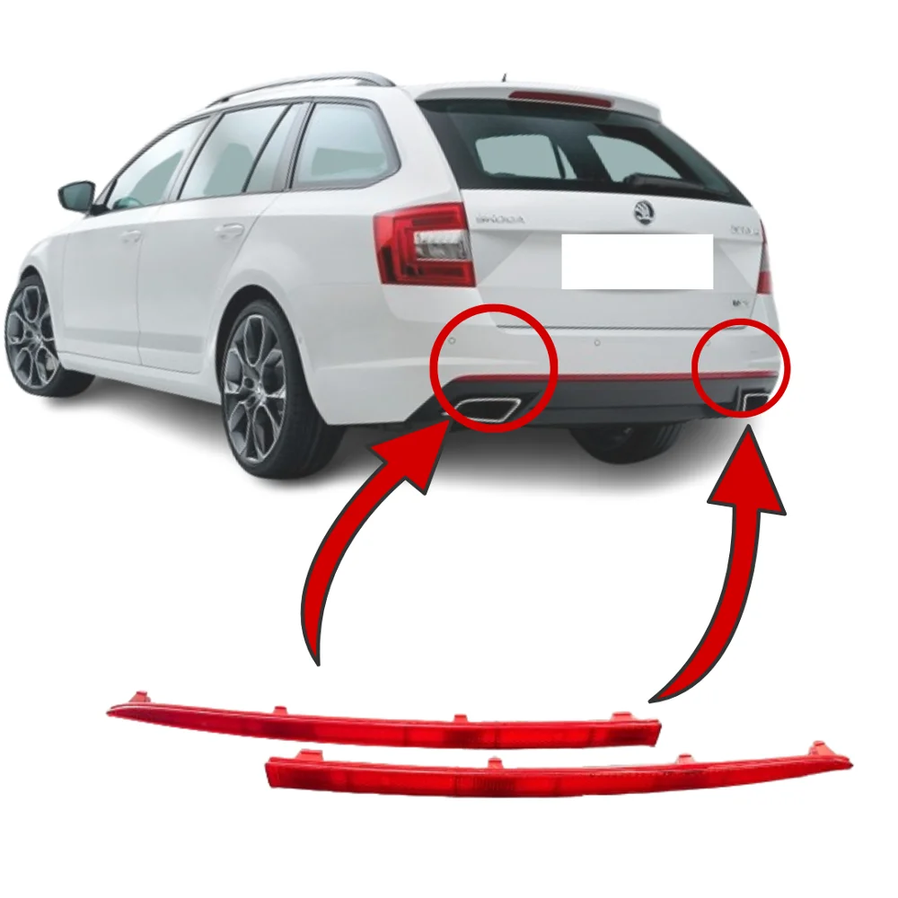 

For Skoda Octavıa Rear Set Bumper Lıght Reflector Oem 5E6945105-5E6945106