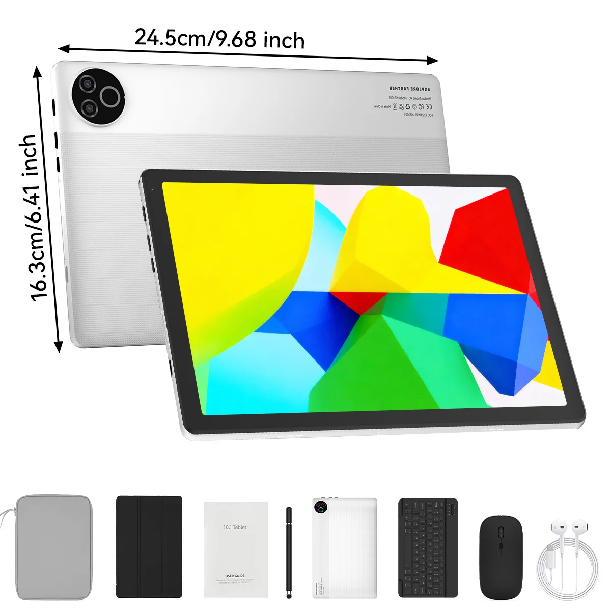 URAO 10.1 Inch Android 15 Tablet PC 20GB RAM 64GB ROM A333 Five Core Processor HD Display WiFi Tablet Computer with Keyboard Mouse Optional Portable Tablet for Study Entertainment UK Local Stock Tax image 3