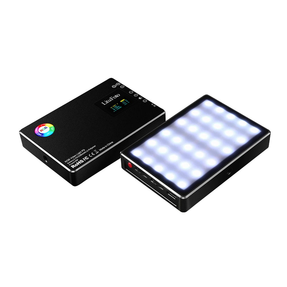 P9 8W On-Camera RGB Pocket Light Led Video Light Panel Protable Led Lights 135PCS Lamp Beads Built-in Battery Livestream Youtube