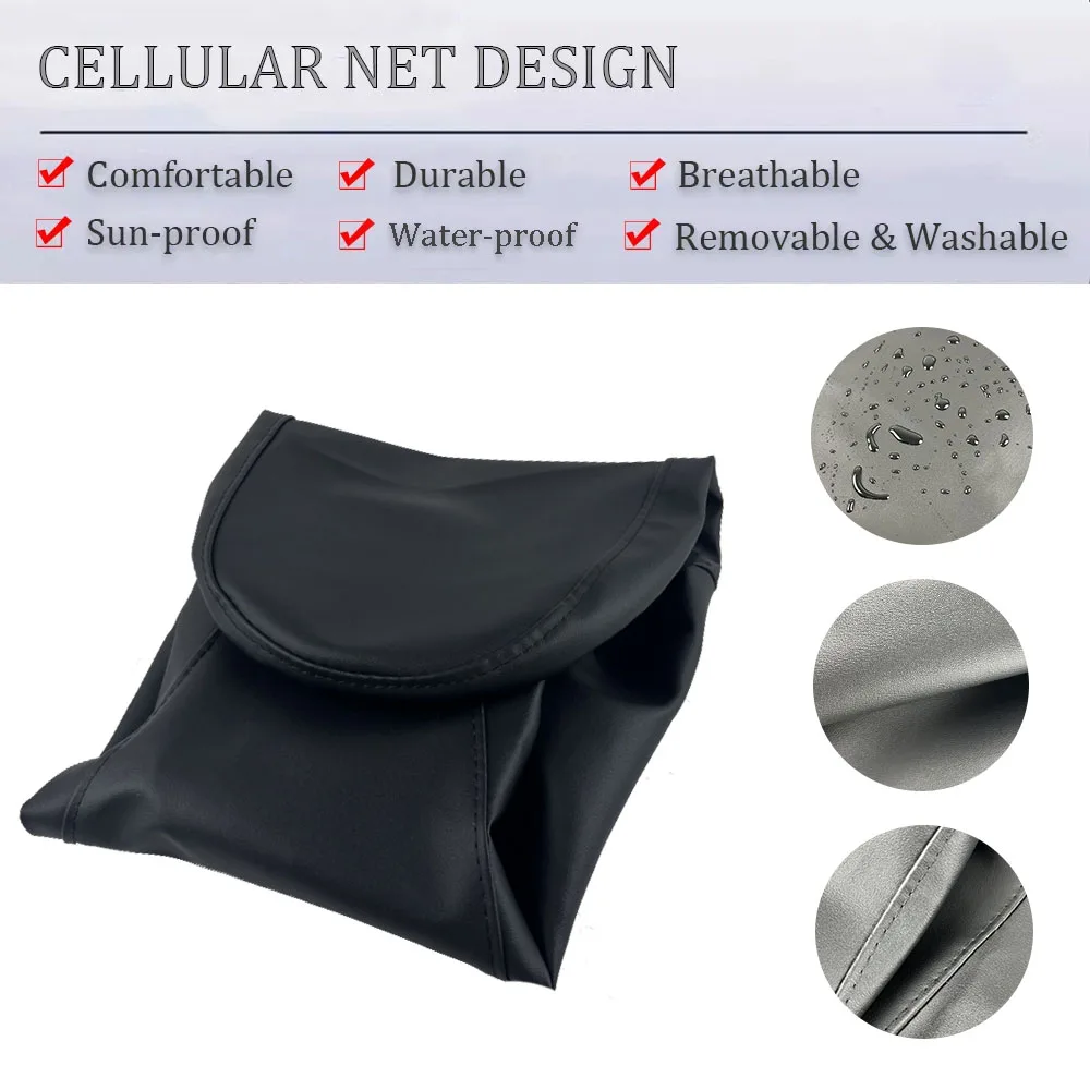 اكسسوارات الدراجات النارية لهوندا CB400X CB500X CB 400X 500X بولي Leather الجلود المقعد الخلفي غطاء القلنسوة وسادة مقاومة للماء منصات حامي