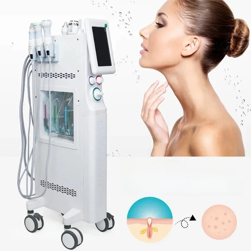 Heiße Hydra Derma brasion Vakuum Gesichts reinigung Hydro Wasser Sauerstoffs trahl Peel Maschine