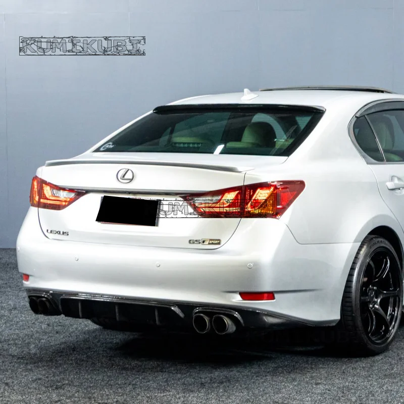 FOR 13-20 LEXUS GS300 GS350 GS450H GSF V2 CARBON FIBER REAR WINDOW ROOF SPOILER