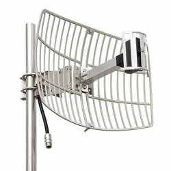Ultra-Long Range 17dBi WiFi Extender with Directional Parabolic Grid Antenna 2.4GHz High-Gain Outdoor Reflector Core for Wireles