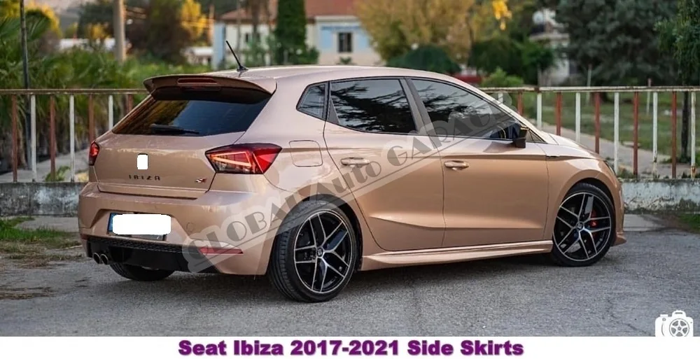 

For Seat Ibiza Mk5 Side Skirt Threshold 2018 2019 2020 2021 Sill Trim Car Styling Auto Universal Spoiler Mud Flaps Lip Splitter