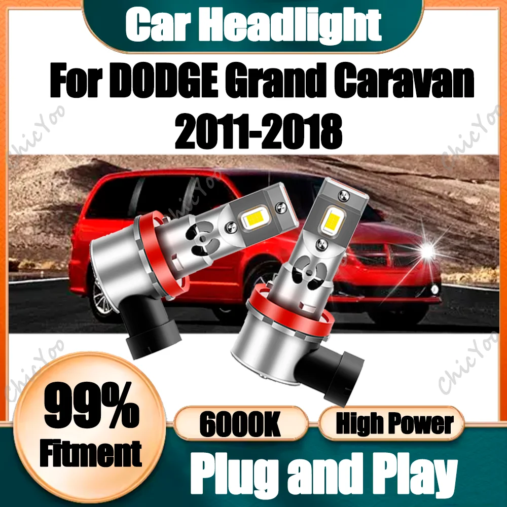 

2PCS Canbus Car LED Headlights 150W High Power 6000K White 12V For DODGE Grand Caravan 2011 2012 2013 2014 2015 2016 2017 2018