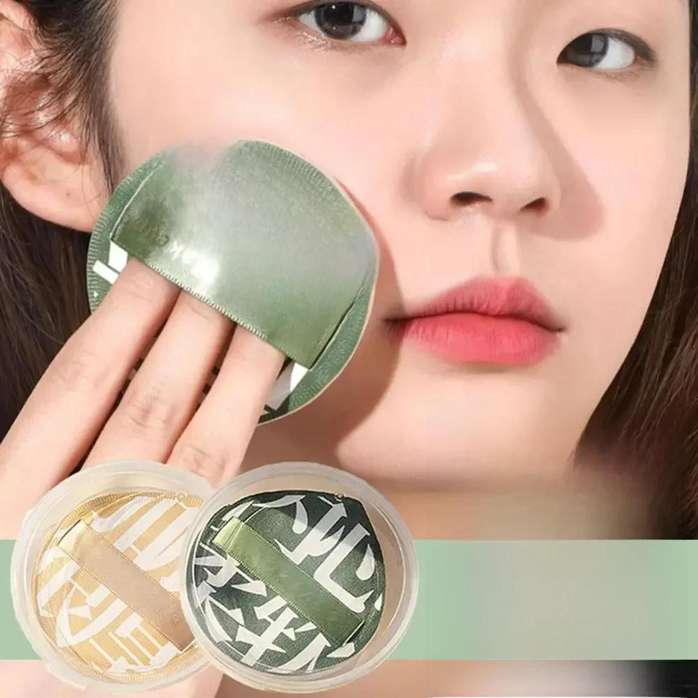 Ensemble de bouffantes de cosmétiques à coussin d'air, avec boîte de rangement, éponge de maquillage en barbe à papa, Clip en cuir souple, outils de maquillage à usage sec et humide