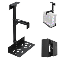 360 Degree Universal PC Case Holder Under Desk CPU Stand Hanging Adjustable Computer Mainframe Host Box Stand Bracket