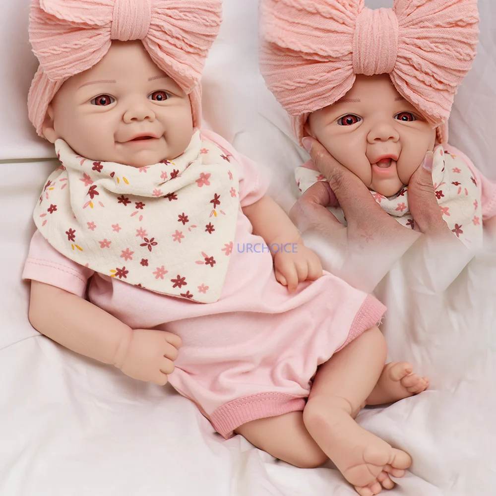 크리스마스 스페셜! 17" 다시 태어난 인형 손으로 그린 ​​세부 사항 인형 매니아를 위한 귀여운 신생아 부활절/어린이날 선물