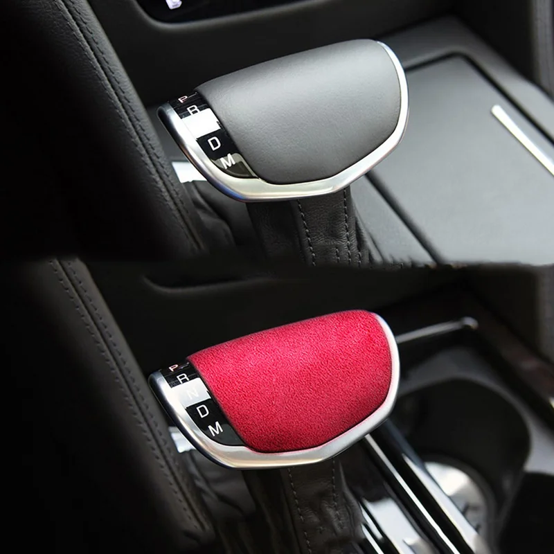 Suede Car Gear Shift Knob Cover Protective Shell Car Spare Parts Auto Accessories for Cadillac CT6 2016 2017 2018 2019 2020