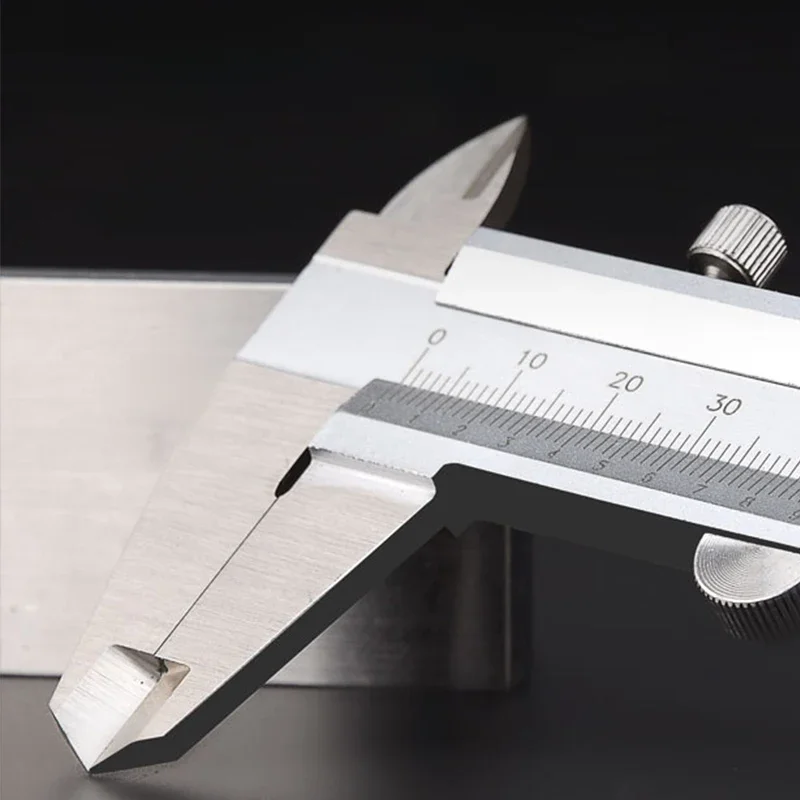 Wysoka precyzja noniusz suwmiarka 150 200 300 500mm ze stali nierdzewnej Laser Scale Vernier narzędzie pomiarowe mikrometr cyfrowy linijka — zdjęcie 2