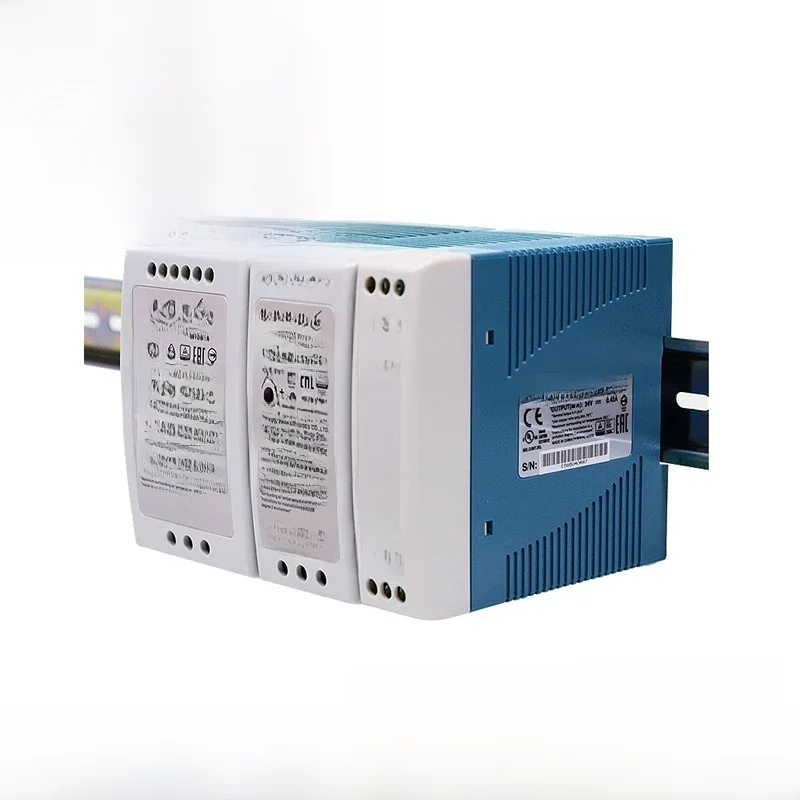 Oryginalny zasilacz Mean Well MDR-10 20 40 60 100 DC 5V 12V 15V 24V 48V meanwell z pojedynczym wyjściem przemysłowy zasilacz na szynę DIN — zdjęcie 2