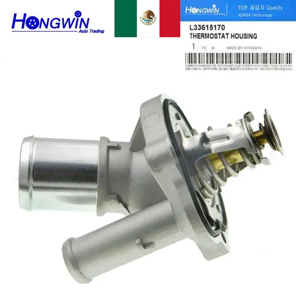 L33615170 Aluminum Thermostat Housing For Mazda 3 6 CX-7 Ford
