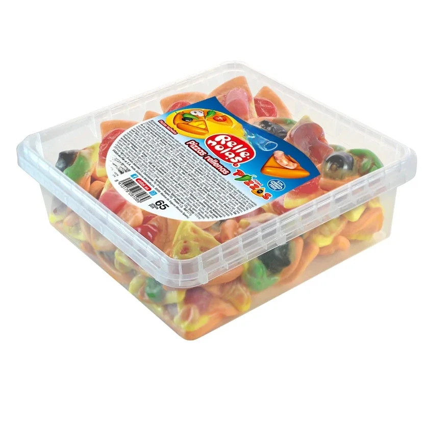 Glassy Goodies Pizzas Bandeja de recheio, Mordida-Free, Fun Treats em forma de Pizza, 75 Unidades