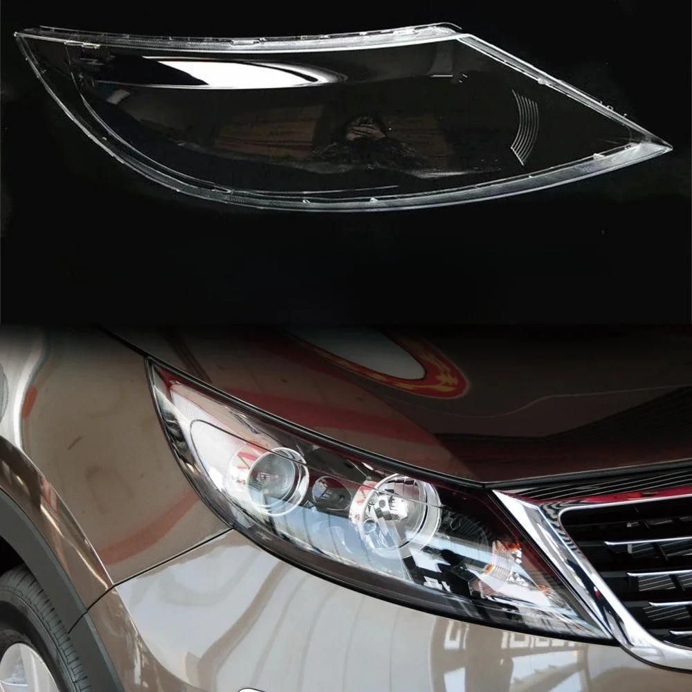 Couvercle de phare avant de voiture, coque de lentille, abat-jour, masque lumineux, pour Kia Sportage R 2009 2010 2011 2012 2013