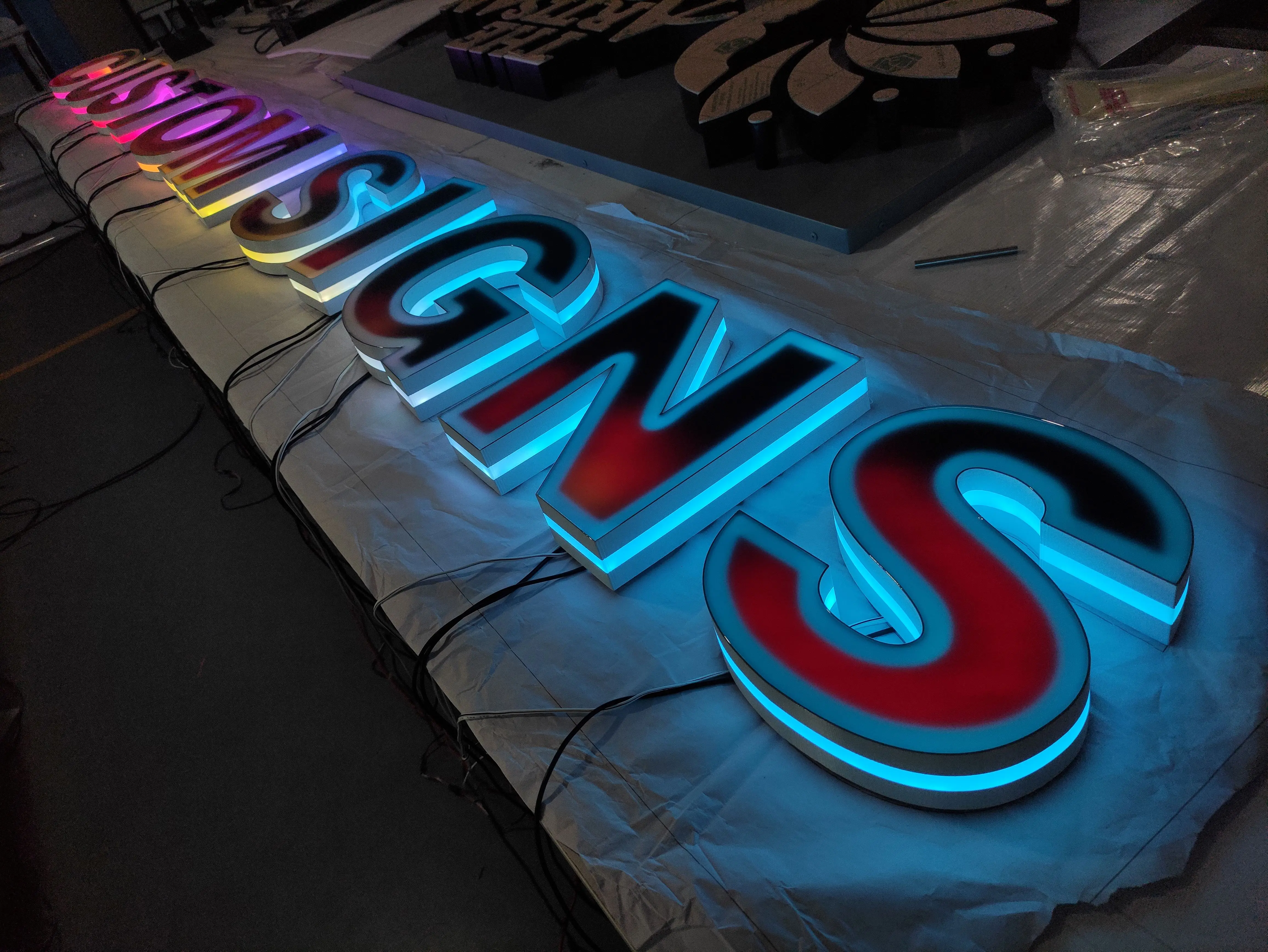 

New Design 3d Letter Sign for Business Custom RGB Logo Sign Of Led Channel Letter Signage