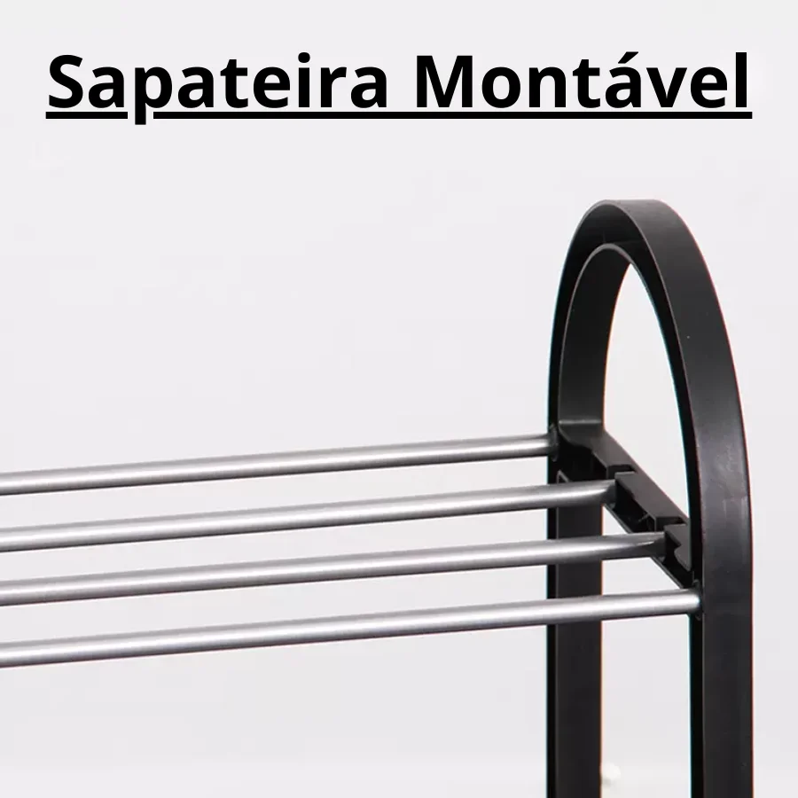 Sapateira Minimalista Resistente Ajustável para Armário Casa Quarto Apartamento Organizador - Envio Rápido para todo o Brasil