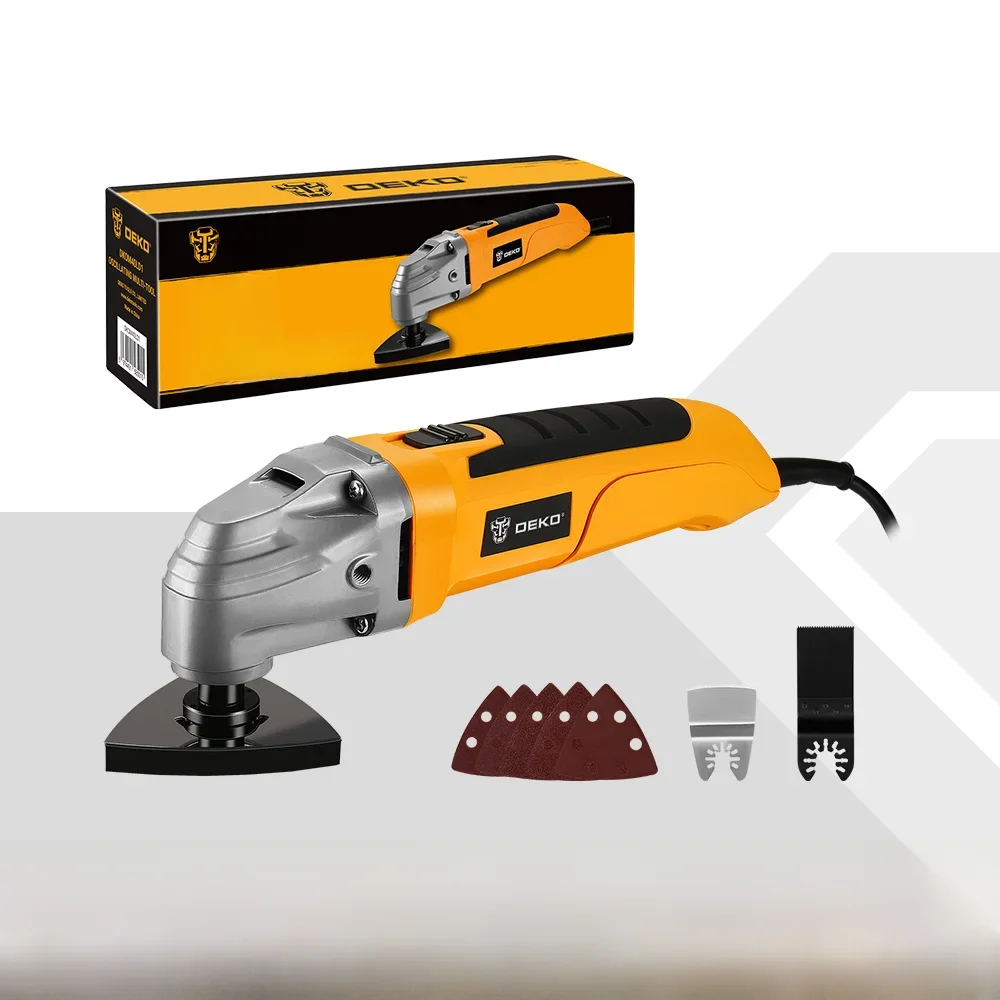 DEKO DKOM40LD1 Electric Multifunction Oscillating Tool 220V Electric Trimmer Saw Variable Speed for Home DIY Woodworking