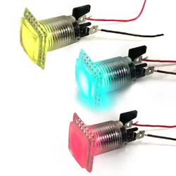 1Pcs Arcade Led Colorful Flash Push Buttons RGB Square Button 12v/5v 4.8mm Illuminated for Diy Arcade Machine Slot Cabinet