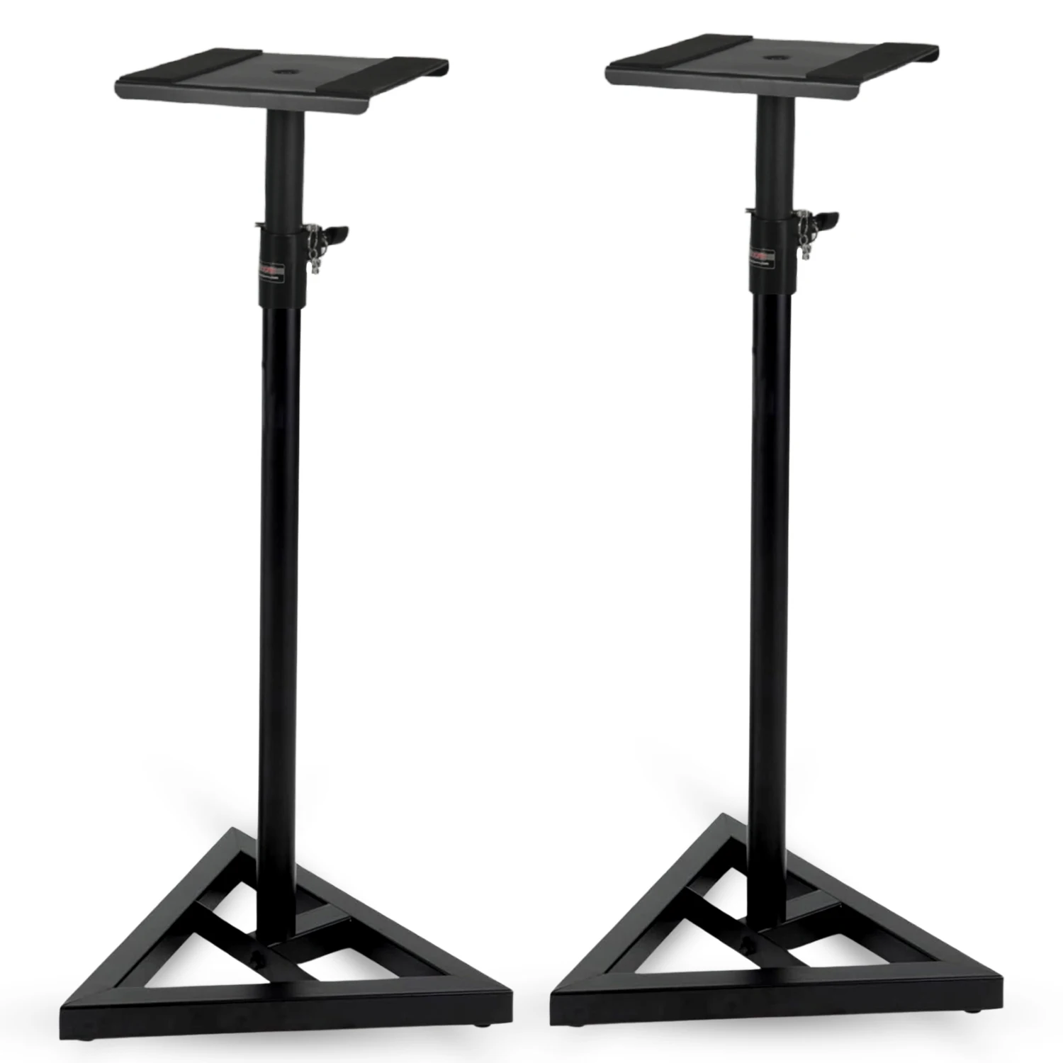 5 Core Speaker Stand 2Pc Heavy Duty Adjustable Telescoping Height 59.5