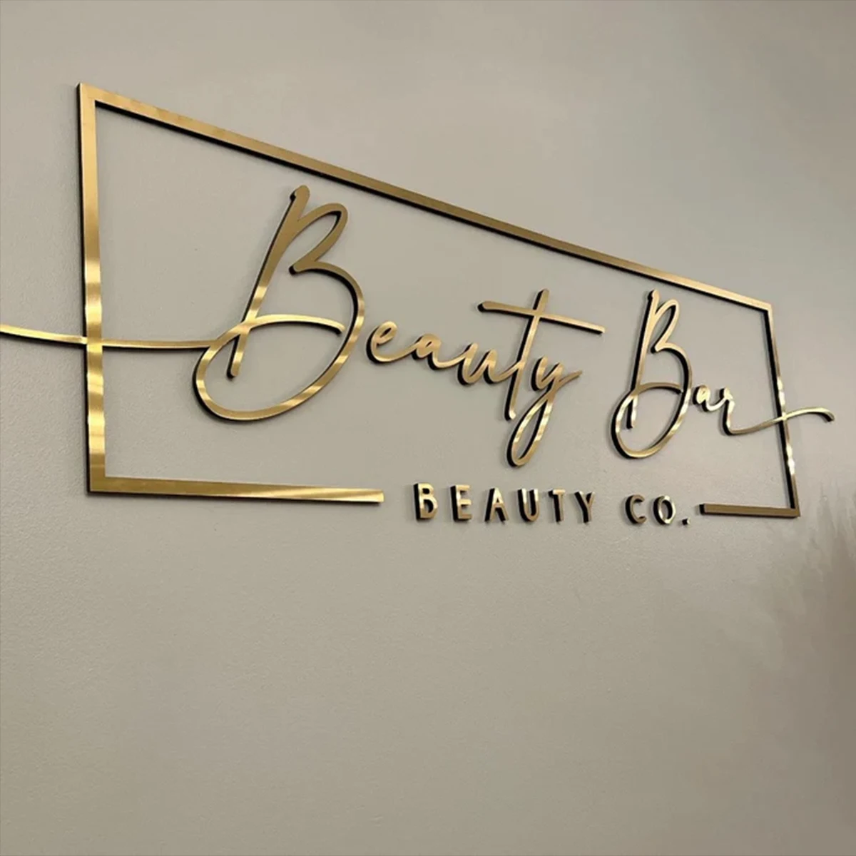 Custom Store Front Metal Letter Brush Silver Sign 3d Business Logo Wall Sign Stainless Steel Letters Wall 3d Logo Sign