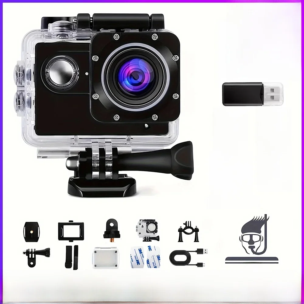 AliExpress NONE 2.0 Action Camera Ultra HD 4K 30FPS WiFi Underwater Cameras Waterproof Helmet Bicycle Video Recording Cameras Outdoor Sport Cam