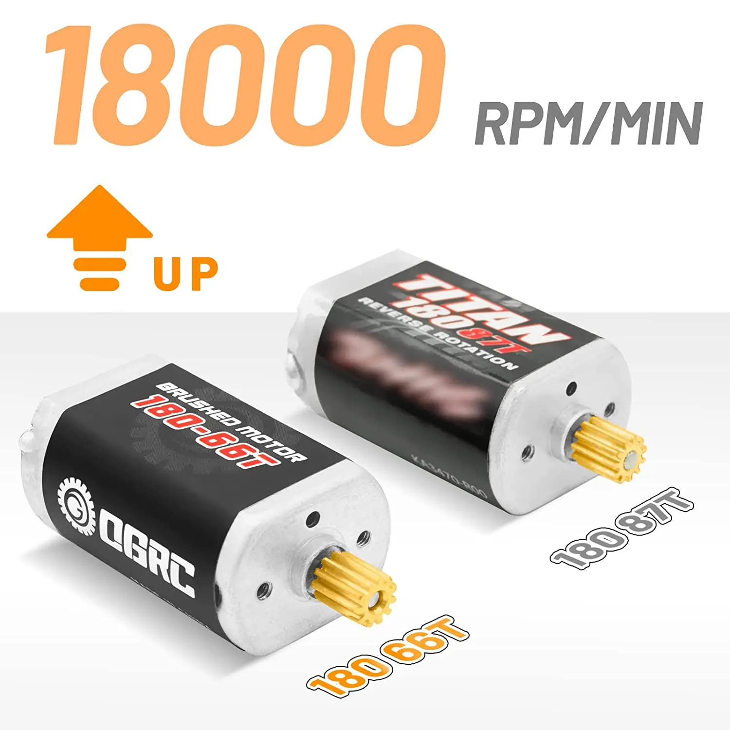 180 Brushed 66T Motor with 11T Stainless Steel Pinion for Traxxas  TRX4M 1/18 RC Crawler Car Upgrade Replace Accessories