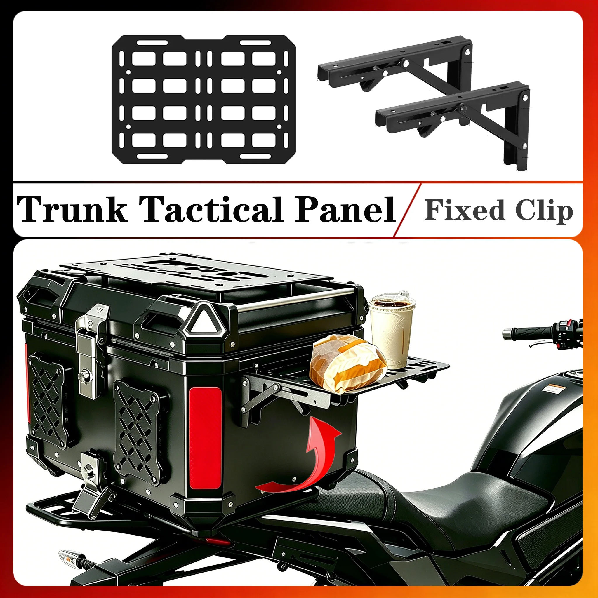 Motorcycle Folding Molle Panel 28L 36L 45L 55L 65L 80L 100L Trunk Tail Box Side Panel Tactical Expand Modular Organizer Storage