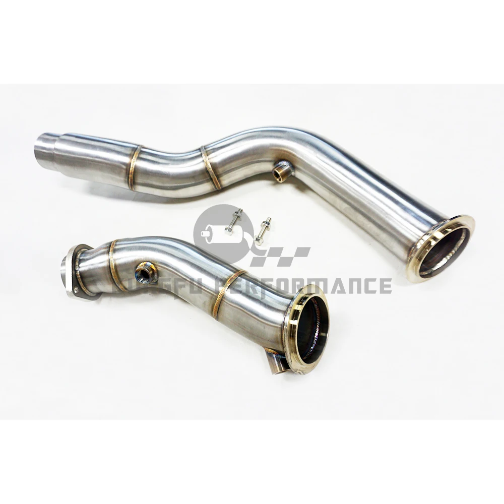 KUNGFU PERFORMANCE SS304 3.0'' Competition Downpipe For B M W S55 F80 M3 F82 M4 F83 3.0T 2015-2019