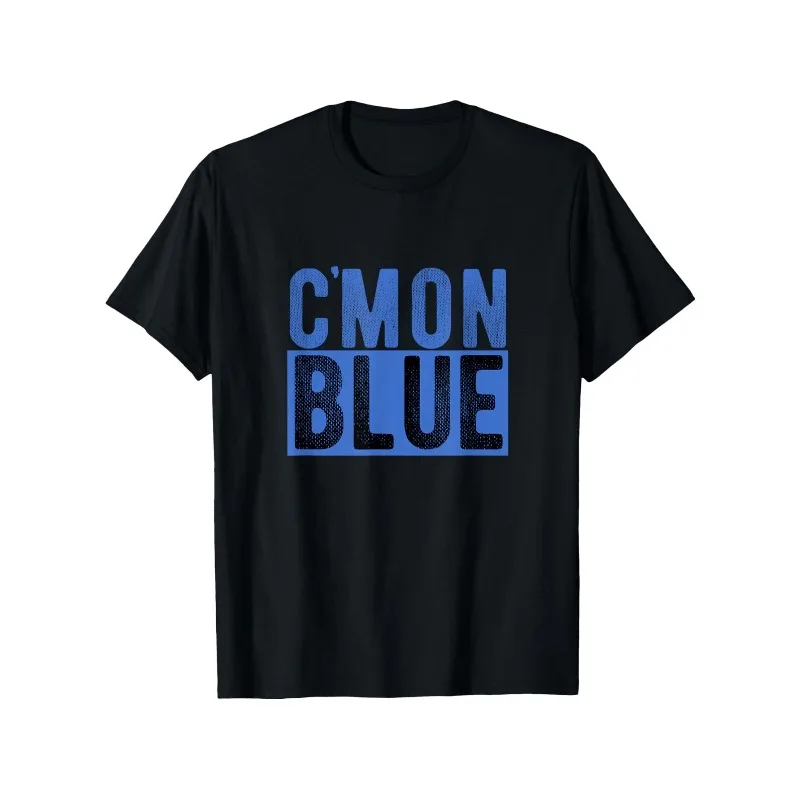 

Cmon Come On CMON BLUE Baseball Umpire Graphic T-Shirt Pure Cotton Loose Fit Casual Shirt Allseason Apparel Everyday Comfort Ret