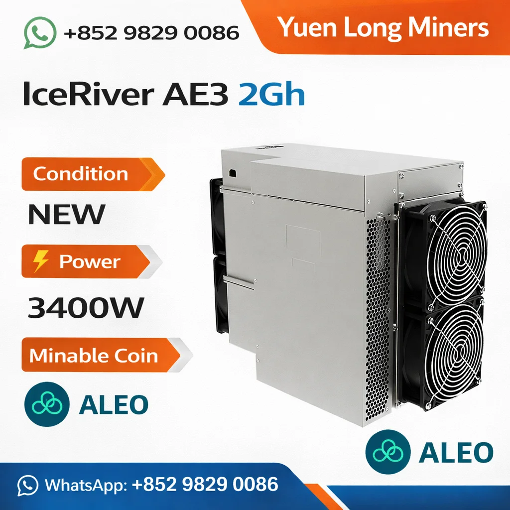 

Специальное предложение: Майнер IceRiver ALEO AE3 2GH для майнинга Aleo Coin с хешрейтом 2GH и энергопотреблением 3400 Вт