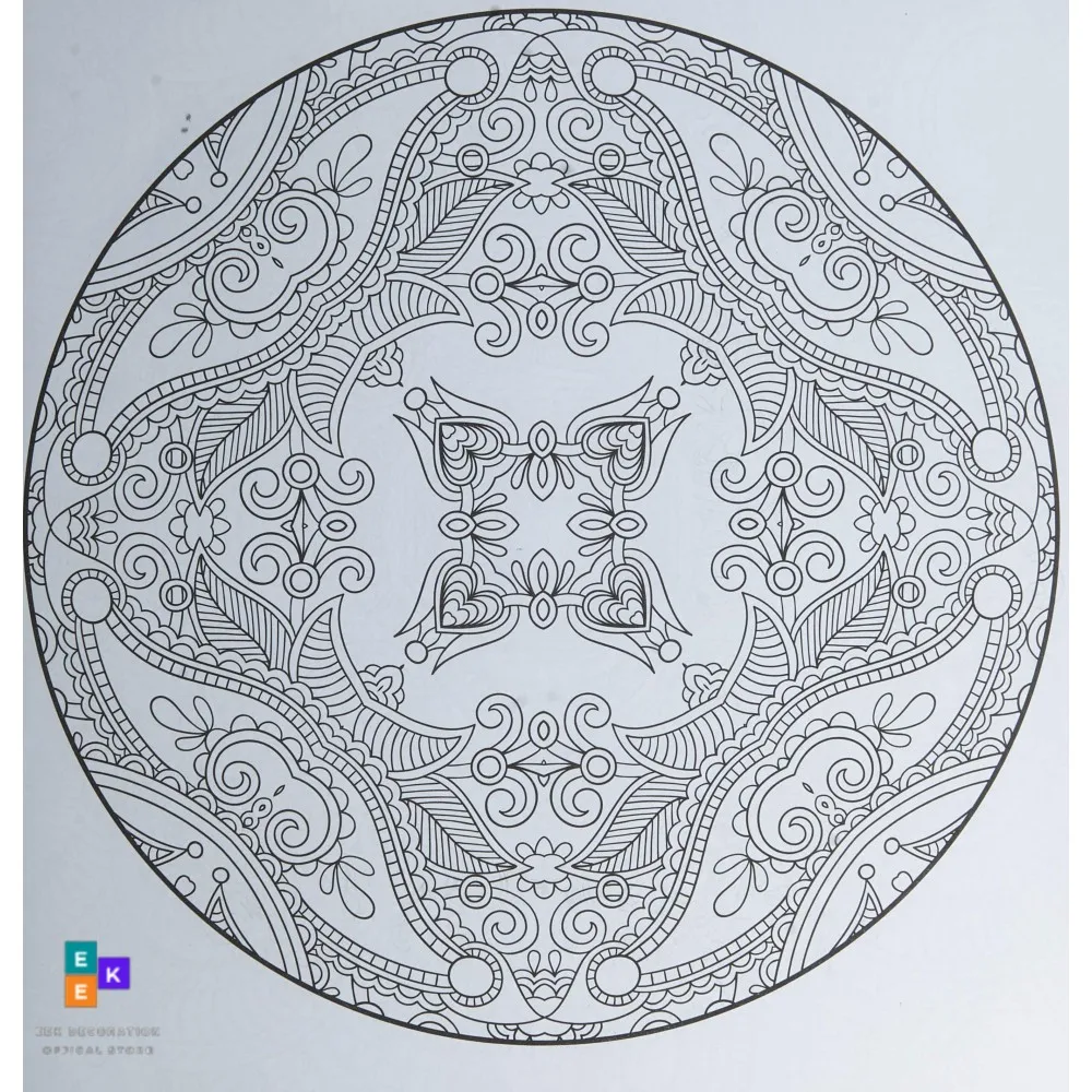 1 Pcs 96 page Mandala Child Adult Flower Painting Book Stress Reliever for Graffiti Drawing Art Super Mandala Painting