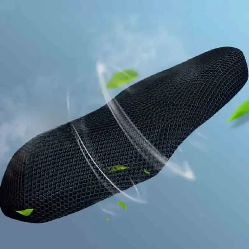 AliExpress 3D Mesh Motorcycle Seat Cover - Anti-Slip Cushion Pad w/ Breathable Net for Bike/Cruiser/ATV