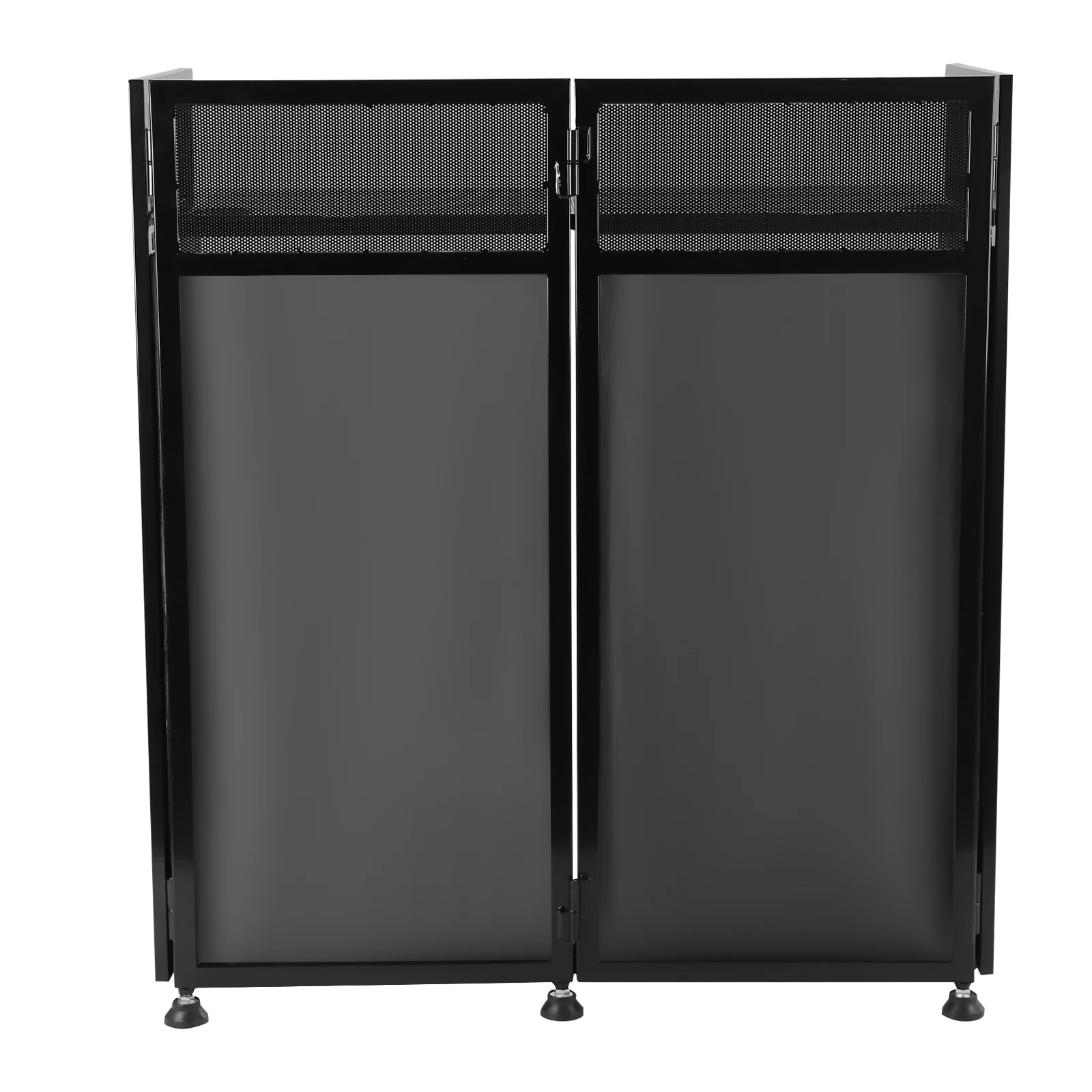 DJ Event Booth Facade w/Built in Table+Travel Bag+Scrims  Iron, Cloth Easy to Store and Carry For Bars, Music Festivals,Wedding