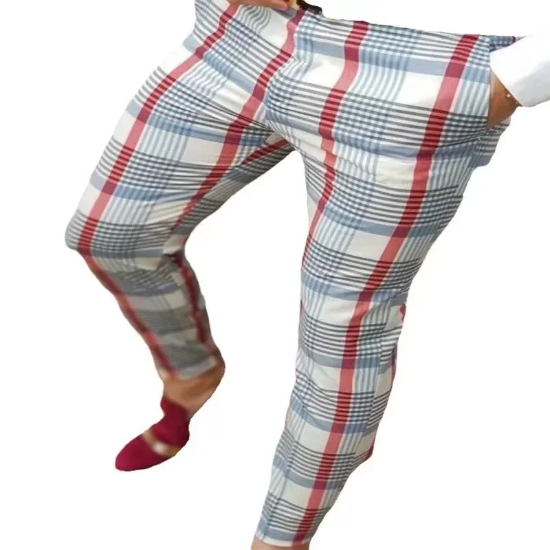2023 neuer Trend europäische und amerikanische Slim Fit Herren Business Freizeit hose lange Hose 3d