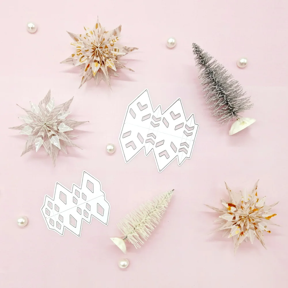 Kreative Pfad-Schneidemetallstanzformen Scrapbooking-Zubehör Bastelmaterialien Neu 2025 Weihnachtsdekorations-Set Stanzschablonen – Detail 2