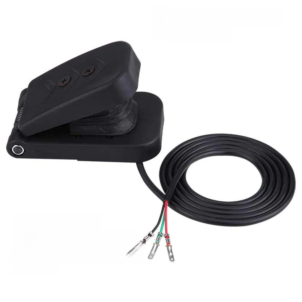 Tricycle électrique, pédale d'accélérateur, contrôle de vitesse, accélérateurs, pied de frein universel, pièces de bateau en plastique noir, accessoire