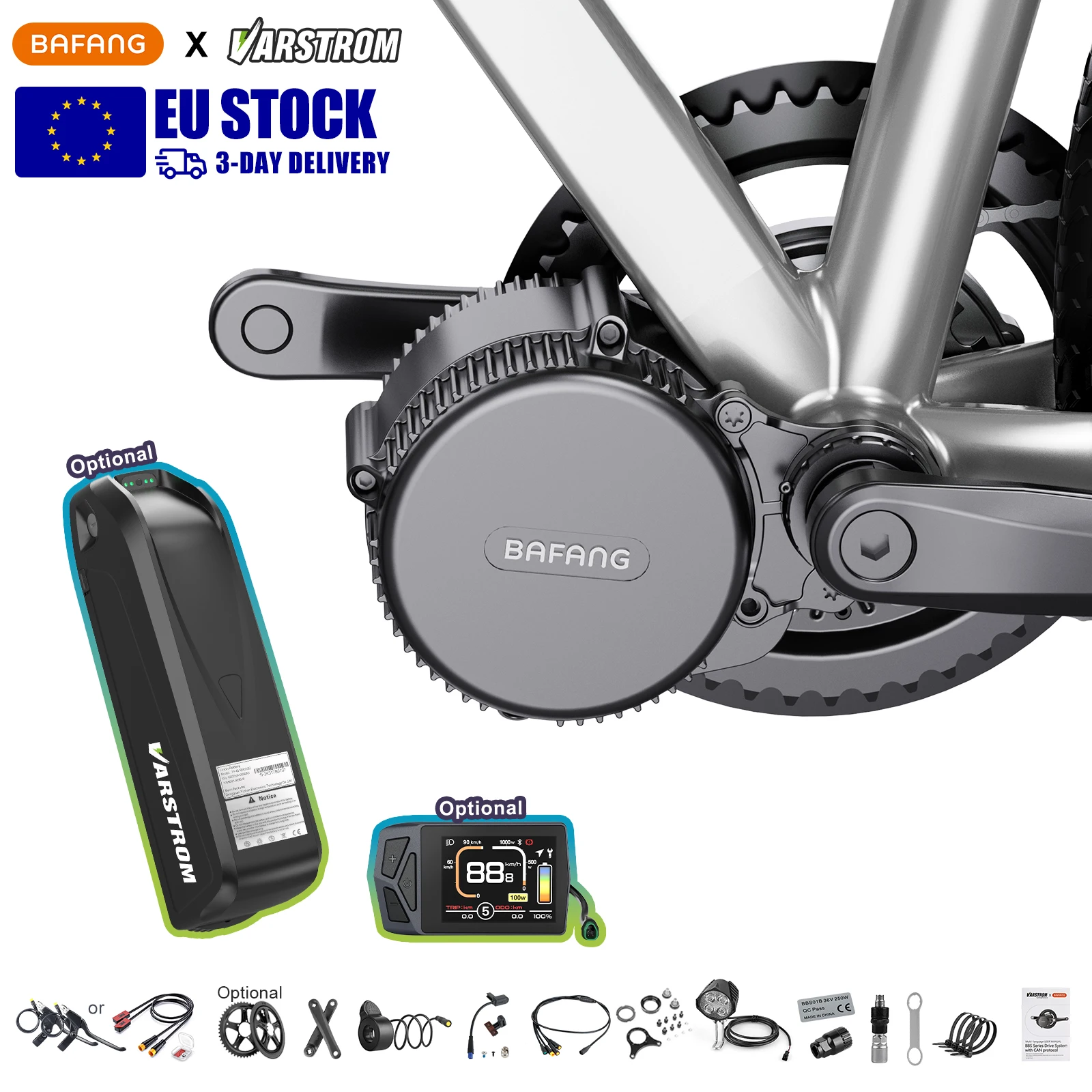 Bafang 48V 750W 500W Motor Kit BBS02B BBS02 Mid Drive Motor Spitzenleistung 1150W 120N.m hohes Drehmoment M315 MM G340 eBike Motor zentraler e-Bike Motor für die Umrüstung von Elektrofahrrädern