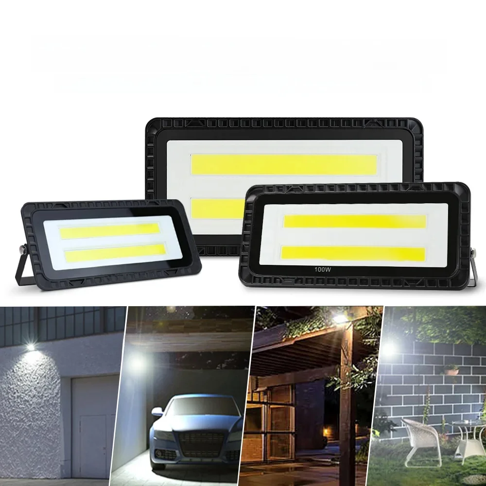 LED Flutlicht 50W 100W 200W AC 220V IP66 Wasserdichte Lampe Garten Außen Beleuchtung Projektor Landschaft scheinwerfer Wand Flutlicht