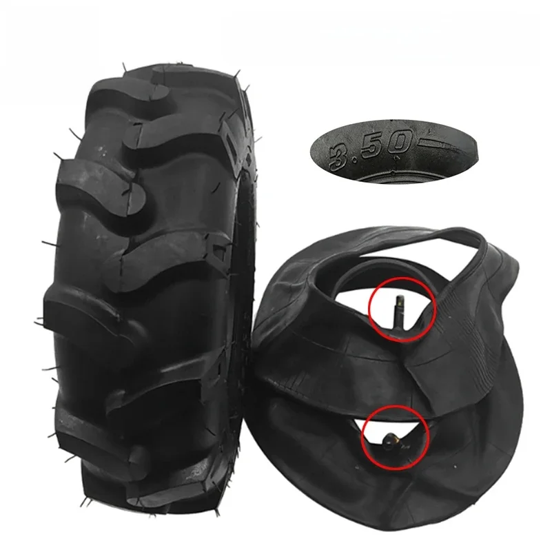 Pneu à vide épais avec chambre à air, scooter de mobilité pour façades, pelouse, tracteur de jardin rotatif, 3.50-6
