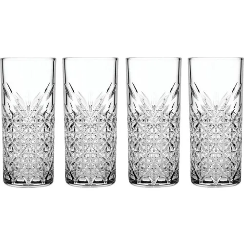 Arrack Cup Beverage Cup 12 PCs Pasabahce Timeless Soft Drink and Drink Cup Crystal Carved Pattern Glass Goblet Cup