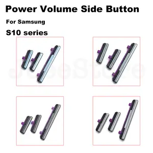 Bilashmart Power Volume Side Button Switch Control Key Samsung Galaxy S8 S9 S10 Plus Volume Button + Power ON / OFF Replacement Parts