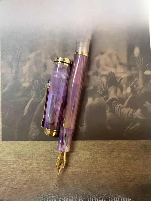 Nowe pióro wieczne ADMOK M800 z tłokiem akrylowym BOCK/Schmidt Soft Smooth No.6/35 #   Stalówka do tuszu Pelikan Copy Studenci piszący prezentowy długopis — zdjęcie produktu 7