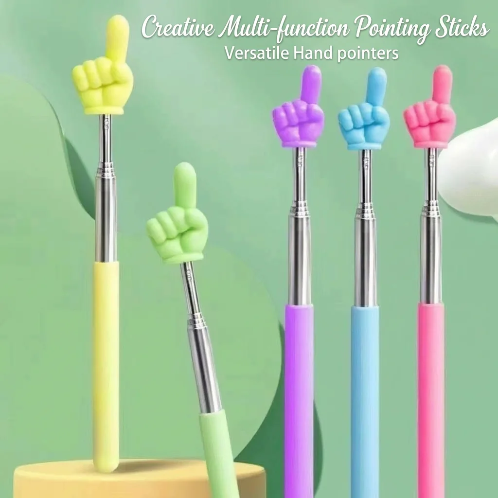 1/2PCS Telescopic Teacher Pointer Stick Extendable Handheld Guiding Wand Classroom Presentation Teaching Tool